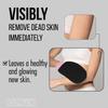 Valitic Exfoliating Glove Body Scrubber - Exfoliating Mitt Dead Skin Remover, Shower Face and Body Exfoliator - Korean Style Skin Scrubber Washcloth - Spray and Self Tan Remover, 1 Black with Pink view 2