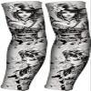 IPENNY Unisex Anti Slip Tattoo Sleeves UV Protection Arm Cover Temporary Sun Skin Protector for Men Women Cosplay Halloween Accessories view 1