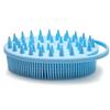 Blue Silicone Exfoliating Body Shower Scrubber Brush - Soft for Kids & Adults, All Skin Types view 2