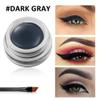 Erinde Dark Gray Gel Eyeliner Waterproof, Long Lasting Eyeliner Gel Pot, Intense Color Smudge-Proof Eye Liner Makeup, Matte Waterline Eye Liner with 2PCS Brushes, 08 Dark Gray view 2