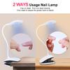 wenxintek Flexible UV LED Nail Lamp with Gooseneck & Clamp,18W UV Gel Nail Dryer Desk Light for Curing Acrylic Gel Nails Art Tips,USB Input view 3
