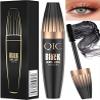 4D Silk Fiber Lash Mascara Waterproof Long Lasting Lengthening Mascara Black Volume and Length Natural Mascara Smudge Proof Mascara Make Voluminous Eyelashes Charming Eye Makeup view 1