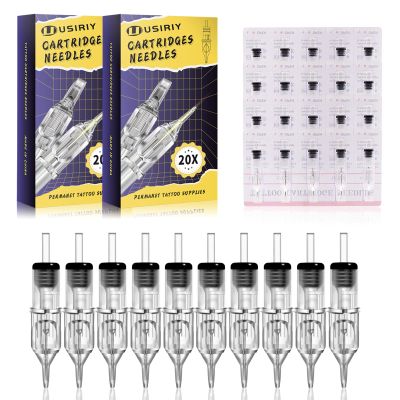 Tattoo Needles Cartridge Disposable Needles, Usiriy 40pcs Professional Tattoo Cartridge Needles Assorted Mixed 3RL 5RL 7RL 9RL Standard #12 Round Liner Needles Agujas De Tatuajes De Cartucho