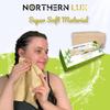 Northern Lux Disposable Bamboo Face Towels (80 Sheets) | Organic Biodegradable Dry Face Wipes | Strong, Soft, and Fragrance Free Bamboo for Makeup Removal Face Care | Disposable and Sustainable view 3