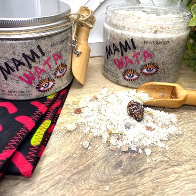 SUNSUM Mami Wata, Ritual Bath Salts with Rosehips & Rosemary, 10 oz