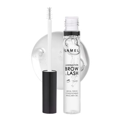 LAMEL Lamination Clear Brow and Lash Gel - Megafixing Eyebrow Glue, Eyebrow Gel, Waterproof & Sweat-Proof Clear Mascara, Setting for Feathered & Fluffy Brows - Flawless Eyebrow Makeup