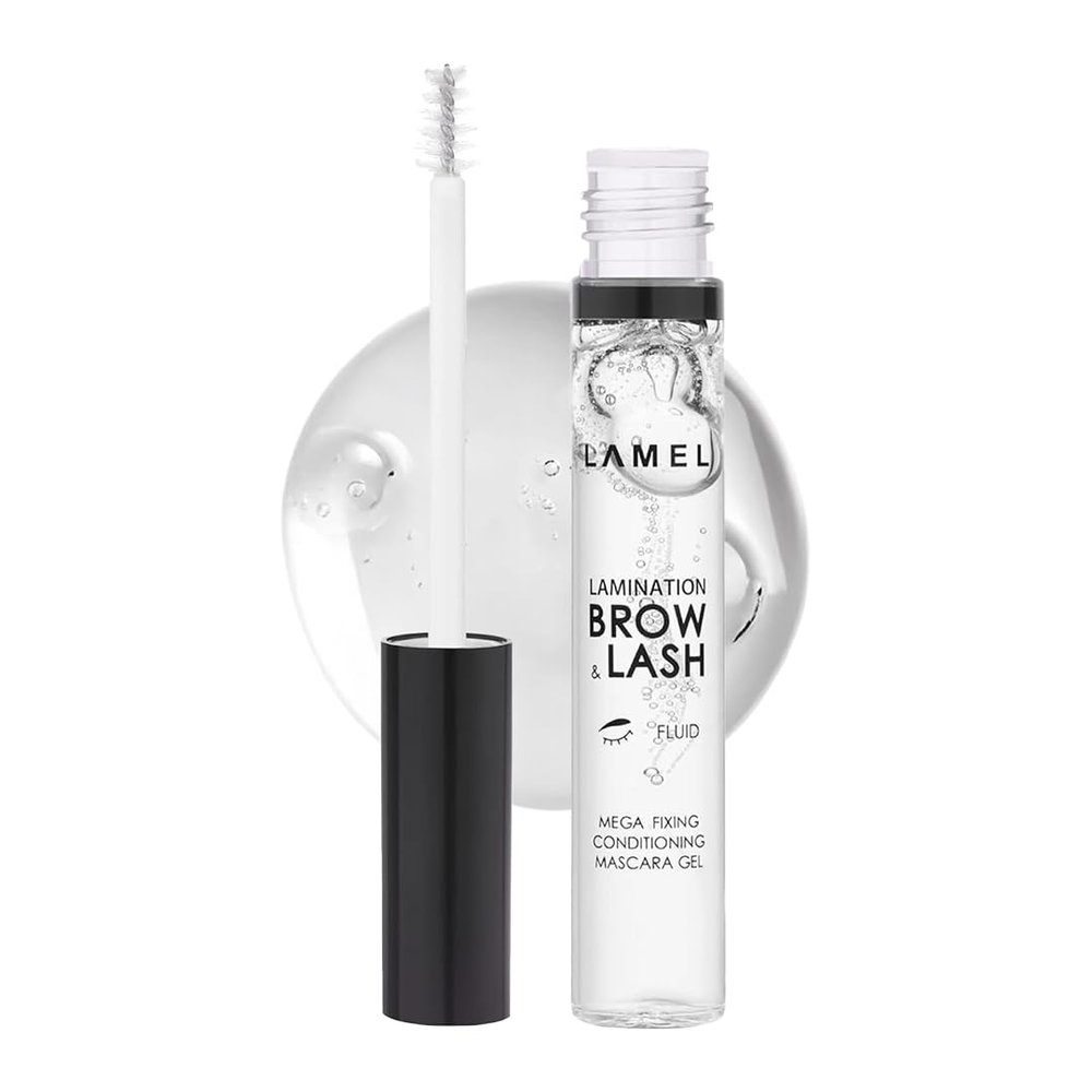 LAMEL Lamination Clear Brow and Lash Gel - Megafixing Eyebrow Glue, Eyebrow Gel, Waterproof & Sweat-Proof Clear Mascara, Setting for Feathered & Fluffy Brows - Flawless Eyebrow Makeup