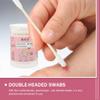 4 Boxes of Organic Cotton Swabs Round Spiral Head Qtip Swabs Cotton Double Tipped Paper Sticks Multipurpose Cotton Buds for Ear Nose Clean Tool view 2