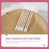 4 Boxes of Organic Cotton Swabs Round Spiral Head Qtip Swabs Cotton Double Tipped Paper Sticks Multipurpose Cotton Buds for Ear Nose Clean Tool view 4