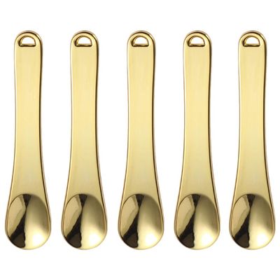 KALLORY 5pcs Makeup Spatulas Mini Beauty Scoops for Cream and Lotion Application Durable Portable Cosmetic Tools for Skincare and Sampling