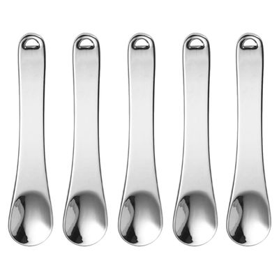 KALLORY 5pcs Mini Lotion Spatulas for Skincare and Makeup Application Reusable for Eye Cream Face Cream and Masks and Easy to Clean Tools for