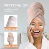 Chloven jumbo large Microfiber Hair Towel Wrap for Women,Anti Frizz Hair Drying Towel with Elastic Strap,Super Absorbent,Ultra-Soft Extra Large Hair Wrap Towels,Fast Drying Hair Turbans for Thick Hair view 2