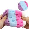 BTYMS 3 Pieces Exfoliating Bath Sponge Body Sponges Shower Loofah Soft Bathing Pouf Foam Lufa Body Scrubber view 3
