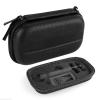 Linkidea Hard Travel Case Compatible with Vikings, Merkur, Shaving Revolution Double Edge Safety Razor, Storage Box Organizer for Safety Razor & Shaving Attachments (Lychee Vegan Leather), Black, view 1