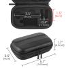 Linkidea Hard Travel Case Compatible with Vikings, Merkur, Shaving Revolution Double Edge Safety Razor, Storage Box Organizer for Safety Razor & Shaving Attachments (Lychee Vegan Leather), Black, view 3