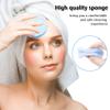 120 Pcs Compressed Facial Sponge,Face Cleansing Sponges,Makeup Removal Pads,Round Face Washing Sponge for Spa,Exfoliating,Women,Girls,Blue view 2