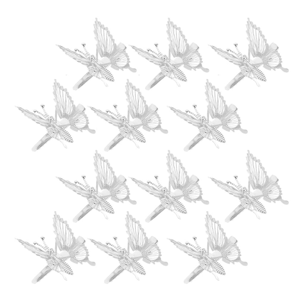 KALLORY Butterfly Hair Clips 12pcs 3d Hollow Moving Butterfly Hairclamps for Women Girls Hair Accessories