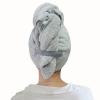 Chloven Jumbo Large Microfiber Hair Towel Wrap for Women,Anti Frizz Hair Drying Towel with Elastic Strap,Super Absorbent,Ultra-Soft Extra Large Hair Wrap Towels,Fast Drying Hair Turbans for Wet Hair view 1