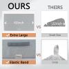 Chloven Jumbo Large Microfiber Hair Towel Wrap for Women,Anti Frizz Hair Drying Towel with Elastic Strap,Super Absorbent,Ultra-Soft Extra Large Hair Wrap Towels,Fast Drying Hair Turbans for Wet Hair view 4