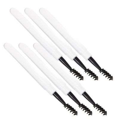 Beavorty 6pcs Eyelash Makeup Brush with Cap Spiral Eyebrow and Mascara Applicator Tools for Natural Finish and Easy Application