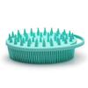 Silicone Body Brush, Exfoliating Body Scrubber, Silicone Body Scrubber Loofah, Silicone Bath Brush, Soft Exfoliating Body Bath Shower Scrubber Brush for Kids and Adults All Kinds of SkinGreen view 2