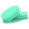 Silicone Body Brush, Exfoliating Body Scrubber, Silicone Body Scrubber Loofah, Silicone Bath Brush, Soft Exfoliating Body Bath Shower Scrubber Brush for Kids and Adults All Kinds of SkinGreen view 4