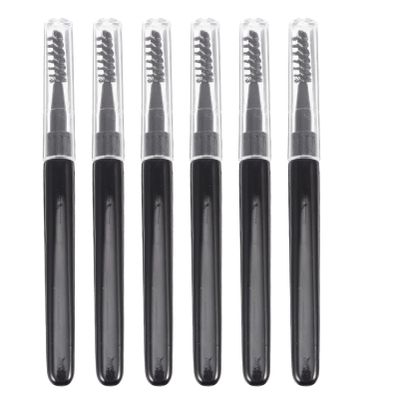 Beavorty 6pcs Eyelash Brush with Lid Spiral Eyebrow and Mascara Applicator Tool for Grooming Lashes and Eyebrows Makeup Tool for Women and Girls