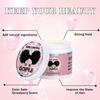 Goiple Edge Control Wax for Women Strong Hold Non-greasy Edge Smoother Strawberry Scent (4oz Edge Control Wax + Edge Brushes*2 + Pink Elastic Bands*2) view 2