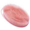 Pink Exfoliating Body Scrubber and Shower Brush - Soft Silicone Loofah for Kids and Adults - All Skin Types view 1