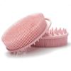 Pink Exfoliating Body Scrubber and Shower Brush - Soft Silicone Loofah for Kids and Adults - All Skin Types view 4