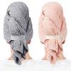 ROLSHOL 2 Packs Large Microfiber Hair Towels for Women, Super Absorbent & Quick Dry Hair Towel Wrap for Curly Hair Long & Short Hair- Anti-Frizz Hair Turbans for Wet Hair - 27.5''*39.4'' view 1