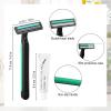disposable razors in bulk, razors with knife cap, individually packaged disposable bulk with shaving cream for hotels, shelters, homeless, nursing homes, charities, churches (100 pieces) view 2