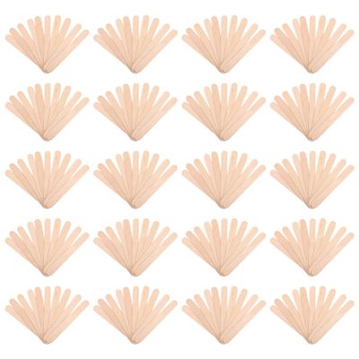 FOMIYES 20packs Wooden Tongue Depressors Mouth Sticks for Clinics Ergonomic Design Safe and Convenient for Medical Use