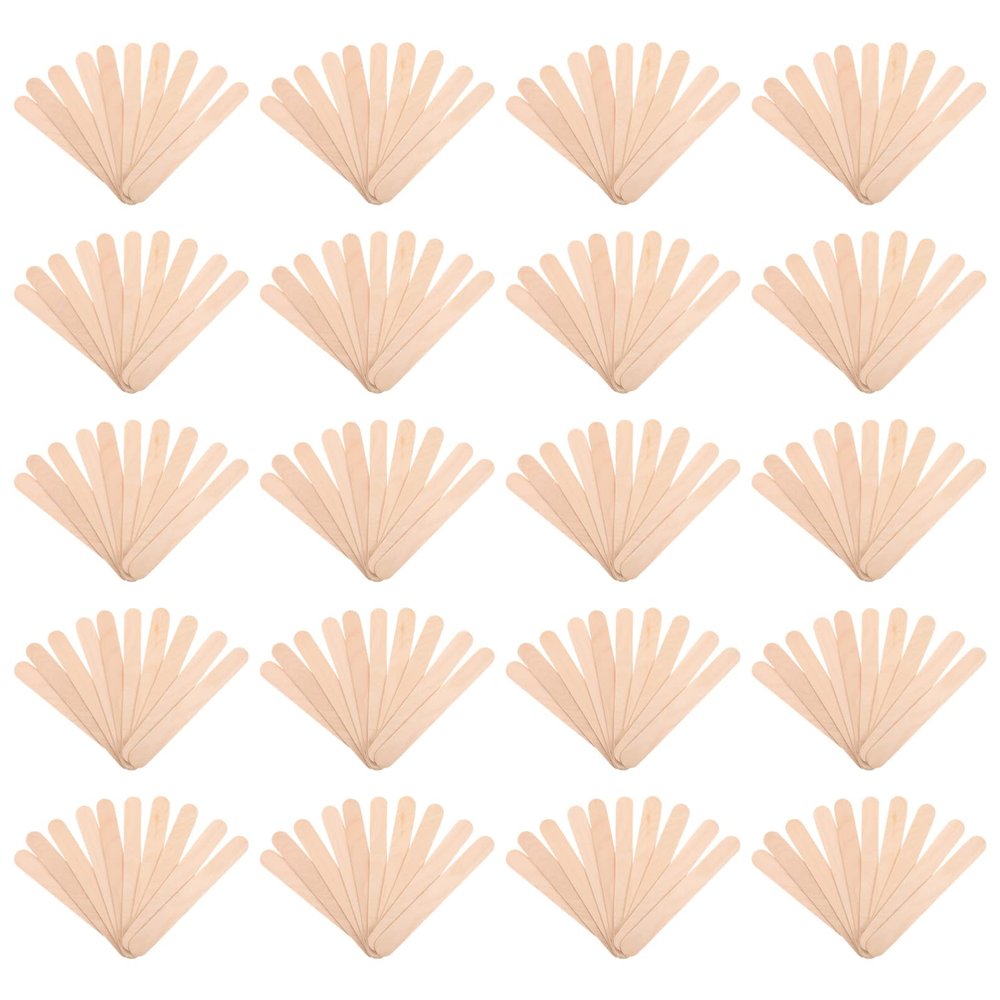 FOMIYES 20packs Wooden Tongue Depressors Mouth Sticks for Clinics Ergonomic Design Safe and Convenient for Medical Use