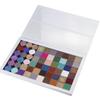 SZDYM strong portable ipad style standable large empty magnetic organizer palette, big white holographic cardboard magnetic palette, holding 60pcs 26mm round or square pans. view 3