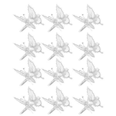 Beaupretty 12pcs Metallic Hollow Butterflies Hair Clips Butterfly Hairpins for Women Lightweight and Hair Barrettes for Parties and Everyday Use