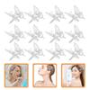 Beaupretty 12pcs Metallic Hollow Butterflies Hair Clips Butterfly Hairpins for Women Lightweight and Hair Barrettes for Parties and Everyday Use view 3