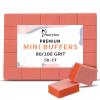 Maryton Mini Nail Buffer Blocks - 80/100 Grit Professional Salon Orange Buffers - Buff Nails Prior to Application of Gel Polish, Acrylic, 50 Count view 1
