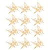 Beaupretty 12pcs Metal Butterfly Hair Clip Hair Clips for s for Bows Silver Headpiece Girls Hair s Bow Butterflies Cute Butterfly Zinc Alloy Miss Will Move view 1