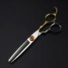 Professional Hair Cutting Shears, Professional Japan 440c steel 6 inch scissor Snake handle hair scissors haircut thinning barber hair cutting shears hairdressing scissors (Color : Set) view 3