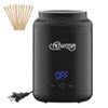 Mini Wax Pot Warmer for Hair Removal, Professional Portable Digital Wax Heater Machine for Facial Body SPA Salon, with 200ml Non-stick Pot, / Switchable Display, 100 Brow Sticks view 1