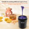 Mini Wax Pot Warmer for Hair Removal, Professional Portable Digital Wax Heater Machine for Facial Body SPA Salon, with 200ml Non-stick Pot, / Switchable Display, 100 Brow Sticks view 2