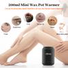 Mini Wax Pot Warmer for Hair Removal, Professional Portable Digital Wax Heater Machine for Facial Body SPA Salon, with 200ml Non-stick Pot, / Switchable Display, 100 Brow Sticks view 3
