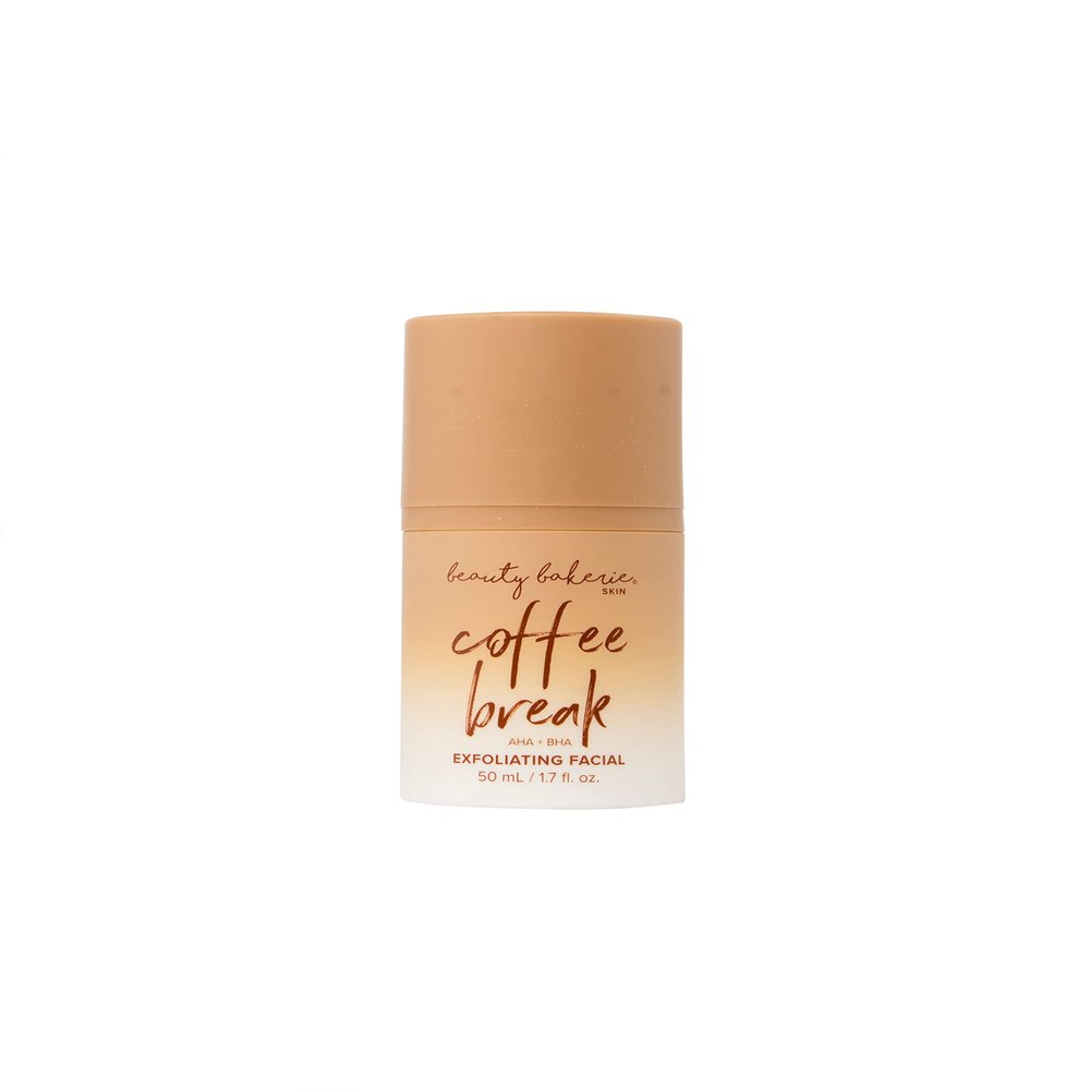 Beauty Bakerie Coffee Break AHA + BHA Exfoliating Facial, Skin Care Products for Healthy, Glowing Skin, Face Exfoliator with Refreshing Formula, Exfoliant & Skincare Essential, 1.7 fl oz.