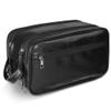 BNSPOCKET Personalized Leather Travel Toiletry Bag for Men, Large Travel Bathroom Shaving Dopp Kit, Large Cosmetic Bag Waterproof view 1