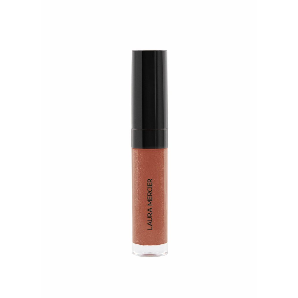 Laura Mercier Lip Glac Balm Gloss, High-Shine Finish, 24HR Moisture, Improves Hydration, Smooth and Even Application, Infused with Jojoba Oil, 85 Praline