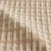 Body Linen 10 Pack - Harmony Cotton Spa and Massage Table Blanket 100% Cotton, 66 by 90 Inches. Soft, Warm and Stylish. Machine Washable. Two Tone Knit Pattern, Tan and Natural view 3