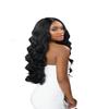 Sensationnel Butta Lace Hhm Wigs - Curly Body 26 Inch Human Hair Blend Extra Wide 5 Inch Parting Preplucked Hairline Glueless Lacefront (MP/SANDYBLONDE) view 3