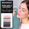 MOONQUEEN Microfiber Facial Cloths Fast Drying Washcloth 12 Pack - Premium Soft Makeup Remover Cloths - Multicolored view 2