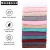 MOONQUEEN Microfiber Facial Cloths Fast Drying Washcloth 12 Pack - Premium Soft Makeup Remover Cloths - Multicolored view 4